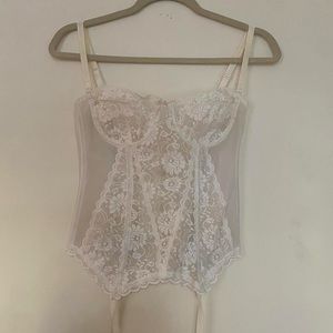 Vintage lace corset.